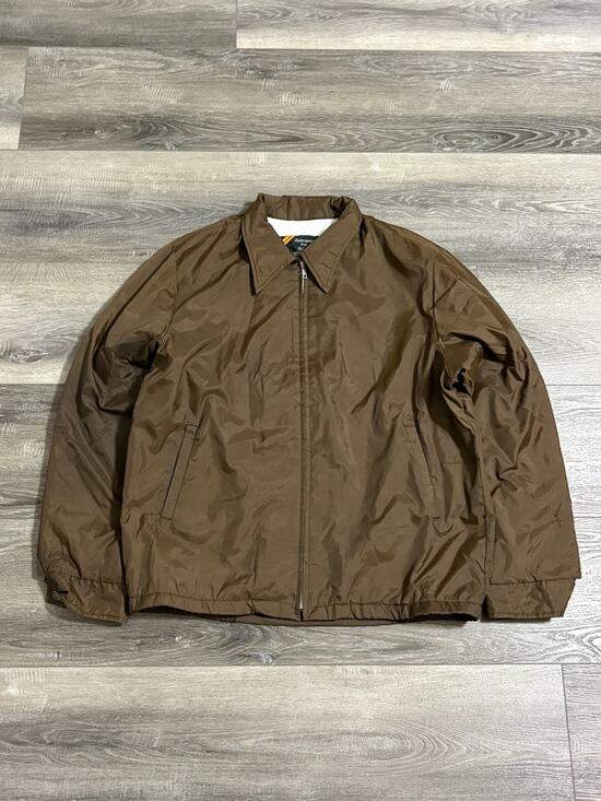 Sears Other - Vintage 80s Sears Outerwear Brown Lined Windbreaker Collared Jacket Mens XL Tall